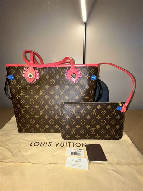 lv m41663|Louis Vuitton LV Shoulder Bag M41663 Neverfull MM Totem .